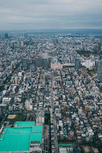 aerial view aerial photography of cityscape at daytime japan